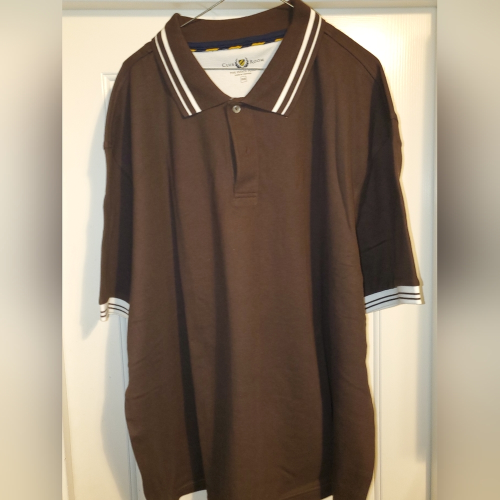 Crown Room Mens Polo 3XB Brown
